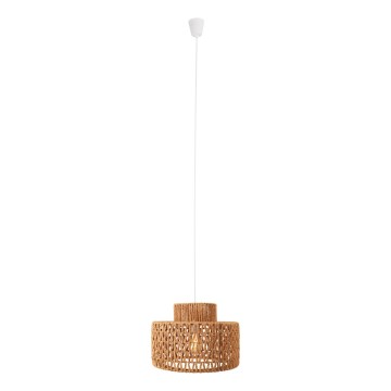 MAXLIGHT P0587 - Luster na sajli RAFFLE 1xE27/15W/230V pr. 40 cm smeđa
