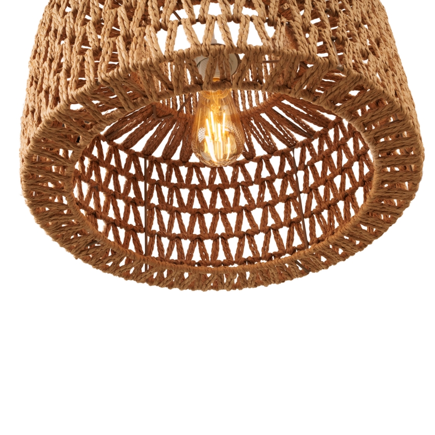 MAXLIGHT P0587 - Luster na sajli RAFFLE 1xE27/15W/230V pr. 40 cm smeđa