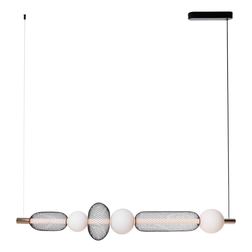 MAXLIGHT P0593 - LED Luster na sajli BORA LED/29W/230V bijela/crna