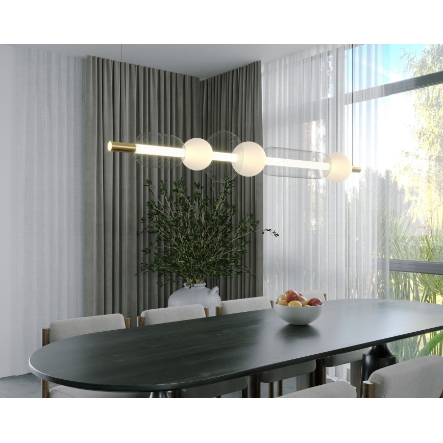MAXLIGHT P0593 - LED Luster na sajli BORA LED/29W/230V bijela/crna