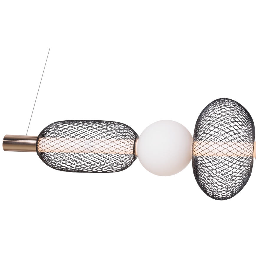 MAXLIGHT P0593 - LED Luster na sajli BORA LED/29W/230V bijela/crna
