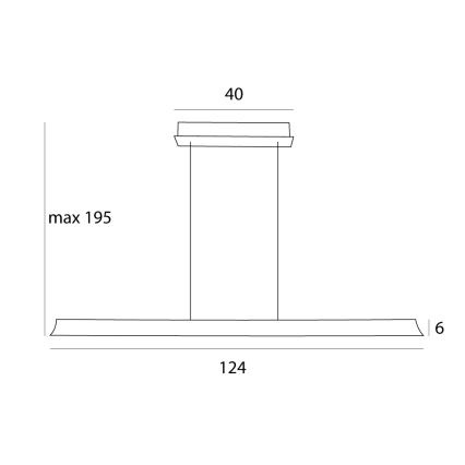 MAXLIGHT P0595 - LED prigušivački luster na užetu JO-JO LED/38W/230V 2700/4500/5500K antracit