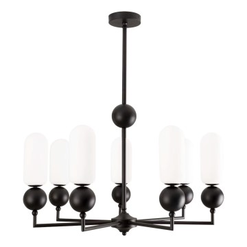 MAXLIGHT P0632 - Luster na štapu NOVA 7xG9/7W/230V Ø 70 cm crna