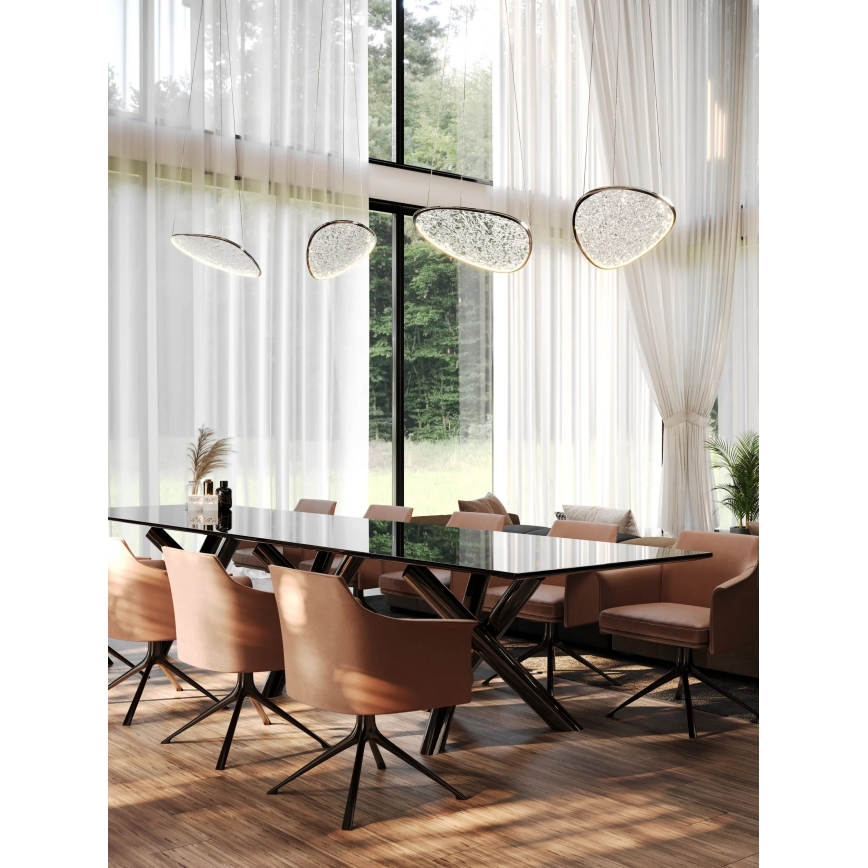 MAXLIGHT P0636D - LED luster na sajli EMPIRE LED/17W/230V sjajni krom