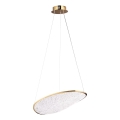 MAXLIGHT P0637D - LED luster na sajli EMPIRE LED/17W/230V zlatni