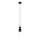 MAXLIGHT P0641 - Luster na sajli NOVA 1xG9/12W/230V pr. 12 cm crna