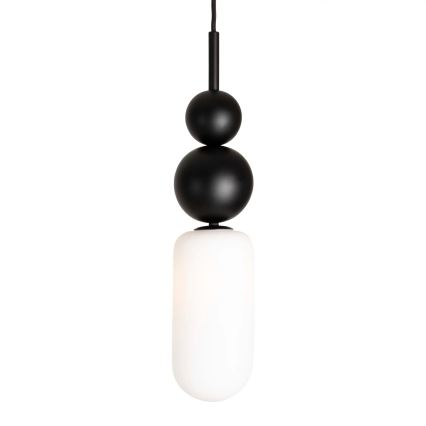 MAXLIGHT P0641 - Luster na sajli NOVA 1xG9/12W/230V pr. 12 cm crna
