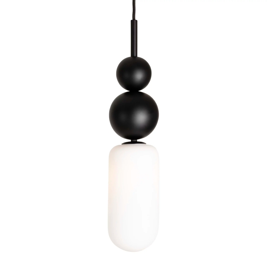 MAXLIGHT P0641 - Luster na sajli NOVA 1xG9/12W/230V pr. 12 cm crna