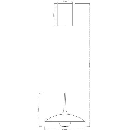 MAXLIGHT P0674 - LED luster na sajli MANUKA LED/12W/230V Ø 28 cm zlatna/bež