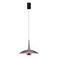MAXLIGHT P0675 - LED luster na sajli MANUKA LED/12W/230V Ø 28 cm zlatna/plava