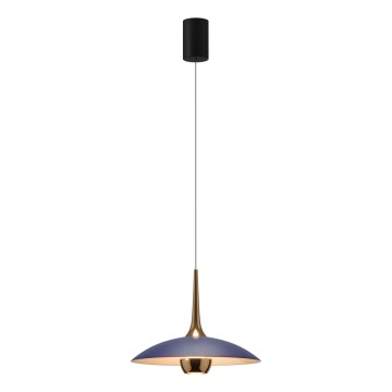 MAXLIGHT P0675 - LED luster na sajli MANUKA LED/12W/230V Ø 28 cm zlatna/plava