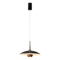 MAXLIGHT P0676 - LED luster na sajli MANUKA LED/12W/230V Ø 28 cm zlatna/crna