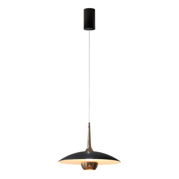 MAXLIGHT P0676 - LED luster na sajli MANUKA LED/12W/230V Ø 28 cm zlatna/crna