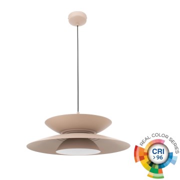 MAXLIGHT P0698 - LED lustr na sajli MAYUMI LED/12W/230V Ø 50 cm CRI 96 bež