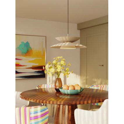 MAXLIGHT P0698 - LED lustr na sajli MAYUMI LED/12W/230V Ø 50 cm CRI 96 bež