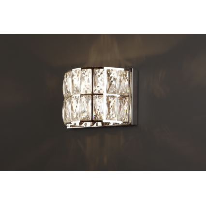 MAXLIGHT W0204 - Zidna svjetiljka DIAMANTE 1xG9/42W/230V sjajni krom