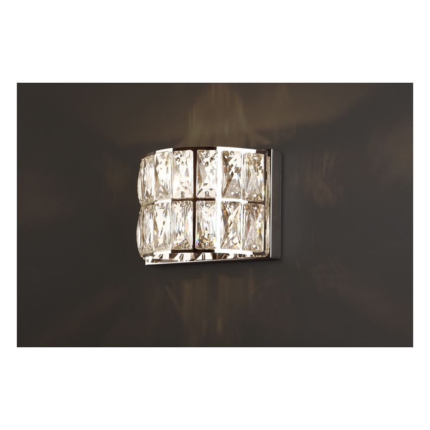 MAXLIGHT W0204 - Zidna svjetiljka DIAMANTE 1xG9/42W/230V sjajni krom