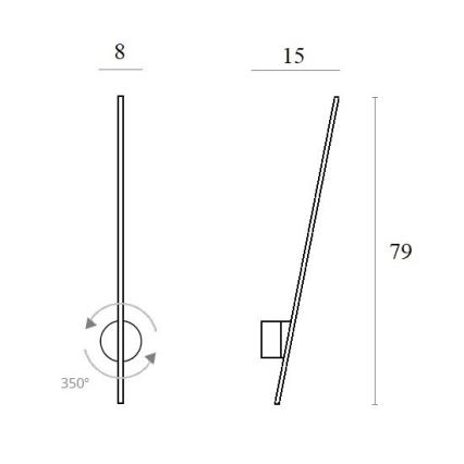 MAXLIGHT W0212 - LED Vanjska zidna svjetiljka SPIDER LED/8,4W/230V IP44 bijela