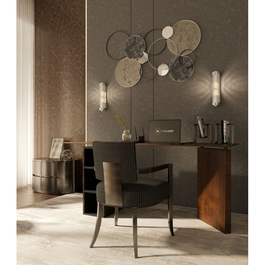 MAXLIGHT W0241 - Zidna svjetiljka FLORENCE 2xE14/40W/230V sjajni krom