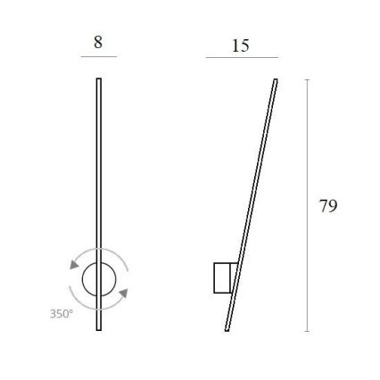 MAXLIGHT W0267 - LED Vanjska zidna svjetiljka SPIDER LED/8,4W/230V IP44 crna