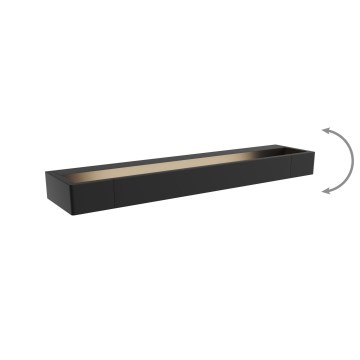 MAXLIGHT W0307 - LED Zidna svjetiljka za kupaonicu FLINK LED/12W/230V 45 cm IP44 crna