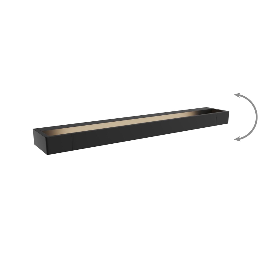 MAXLIGHT W0309 - LED Zidna svjetiljka za kupaonicu FLINK LED/18W/230V 60 cm IP44 crna