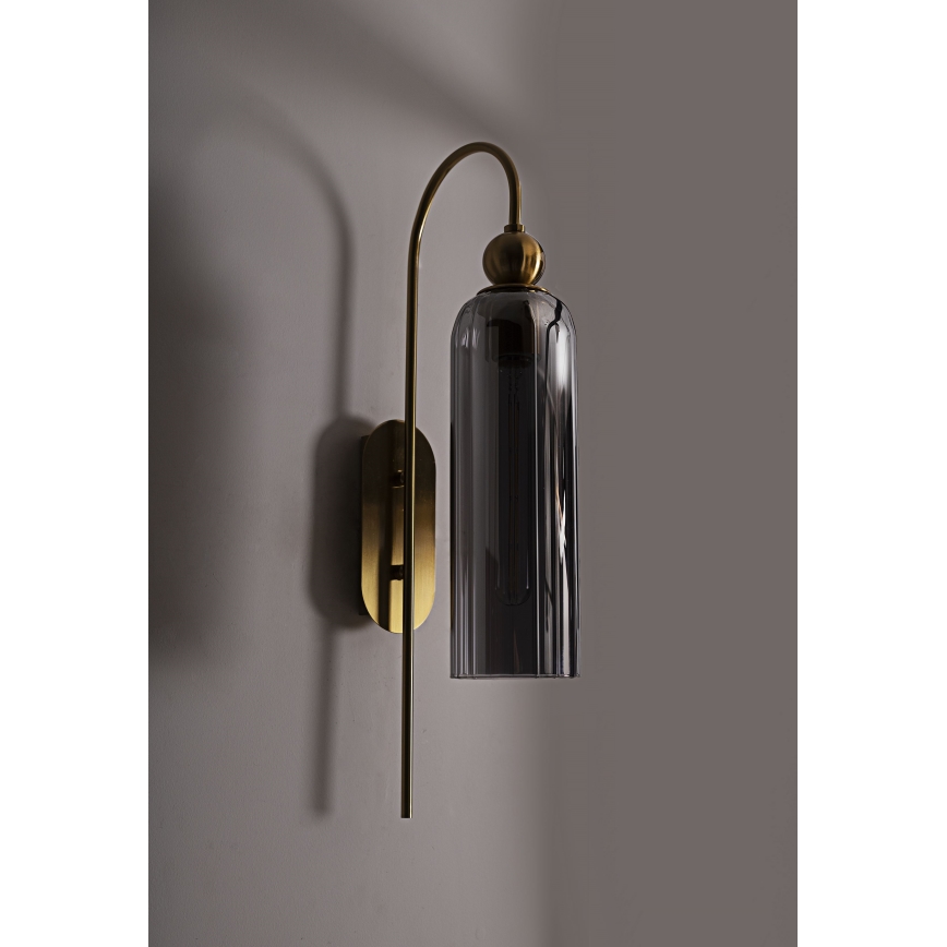 MAXLIGHT W0333 - Zidna lampa CAMPANILA 1xE27/40W/230V mesing/siva