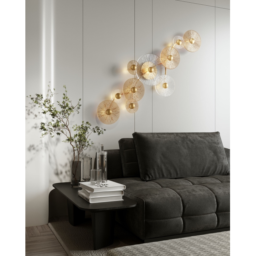 MAXLIGHT W0354 - LED Zidna svjetiljka ALLURE 10xLED/4,3W/230V zlatna