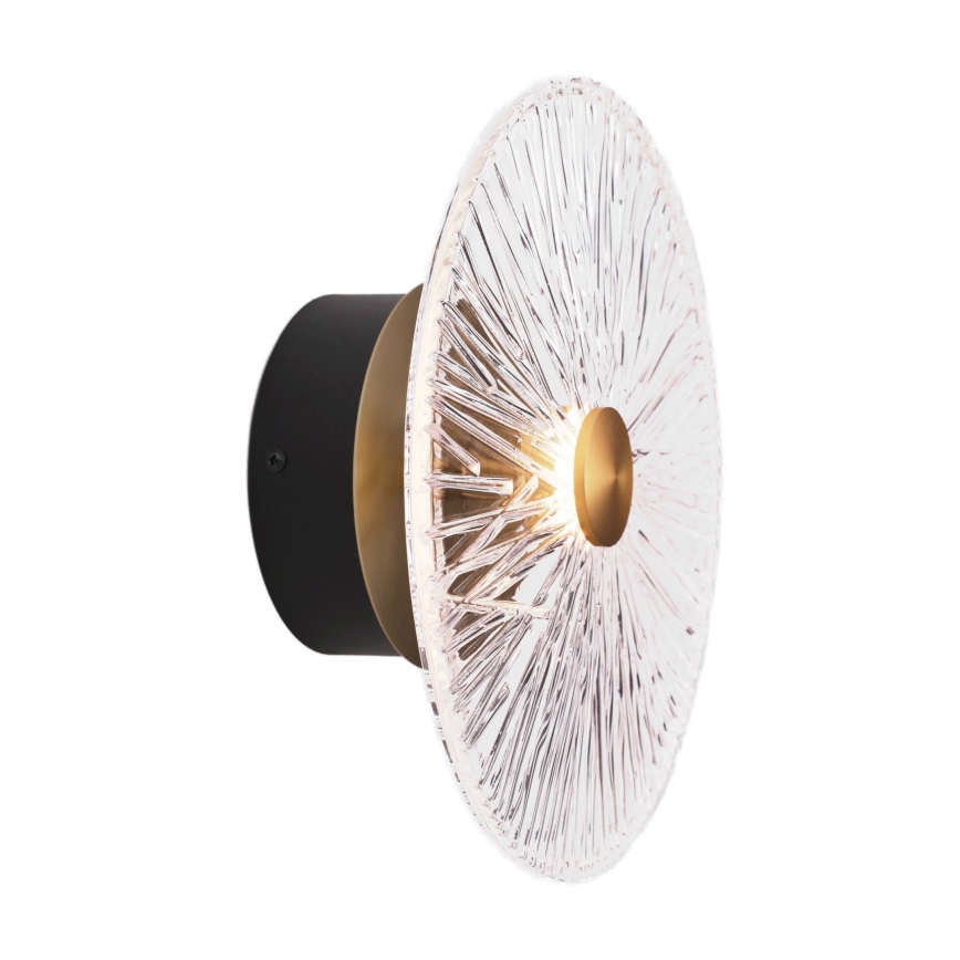MAXLIGHT W0356 - LED Zidna svjetiljka ALLURE LED/5W/230V pr. 28 cm zlatna/prozirna