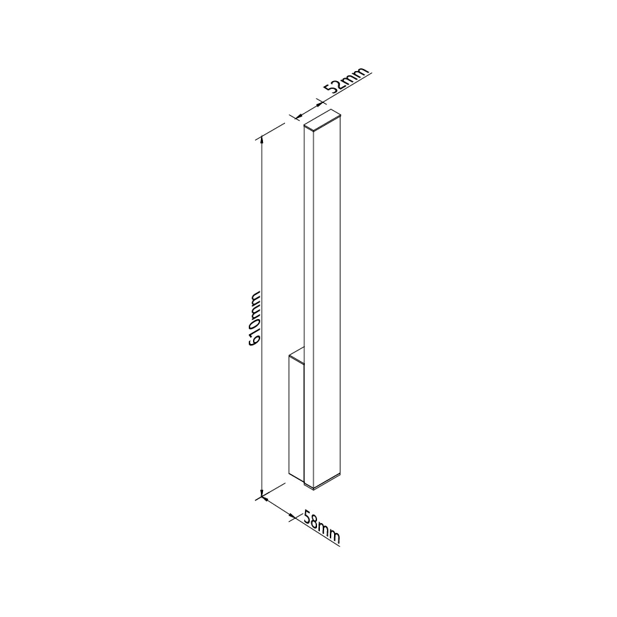 MAXLIGHT W0458 - LED Vanjska zidna svjetiljka KAPRUN LED/6W/230V CRI 93 IP65 crna