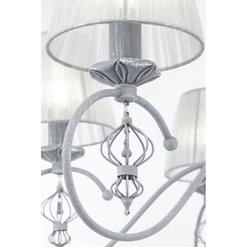 Maytoni ARM154-06-S - Luster na lancu MONSOON 6xE14/40W/230V