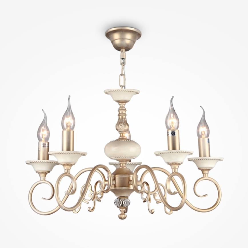 Maytoni ARM337-05-R - Luster na lancu PERLA 5xE14/60W/230V