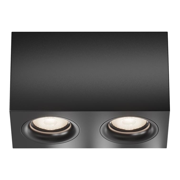 Maytoni C013CL-02B - Reflektorska svjetiljka SLIM 2xGU10/50W/230V crna