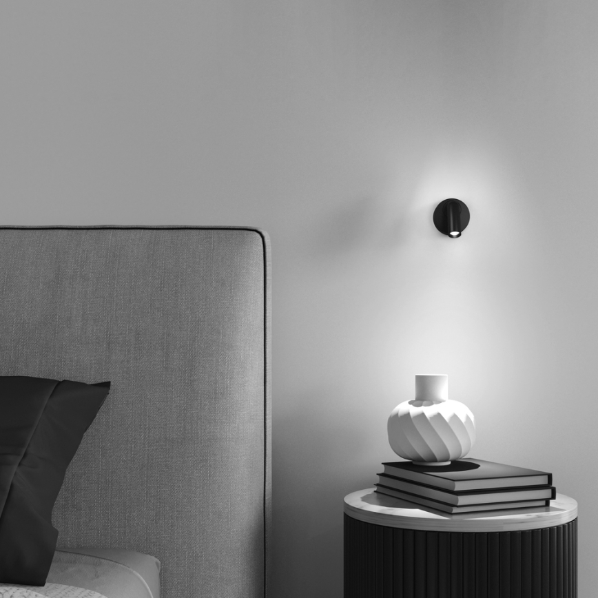 Maytoni C038WL-L3B3K - LED Zidna svjetiljka MIRAX LED/3W/230V 3000K crna