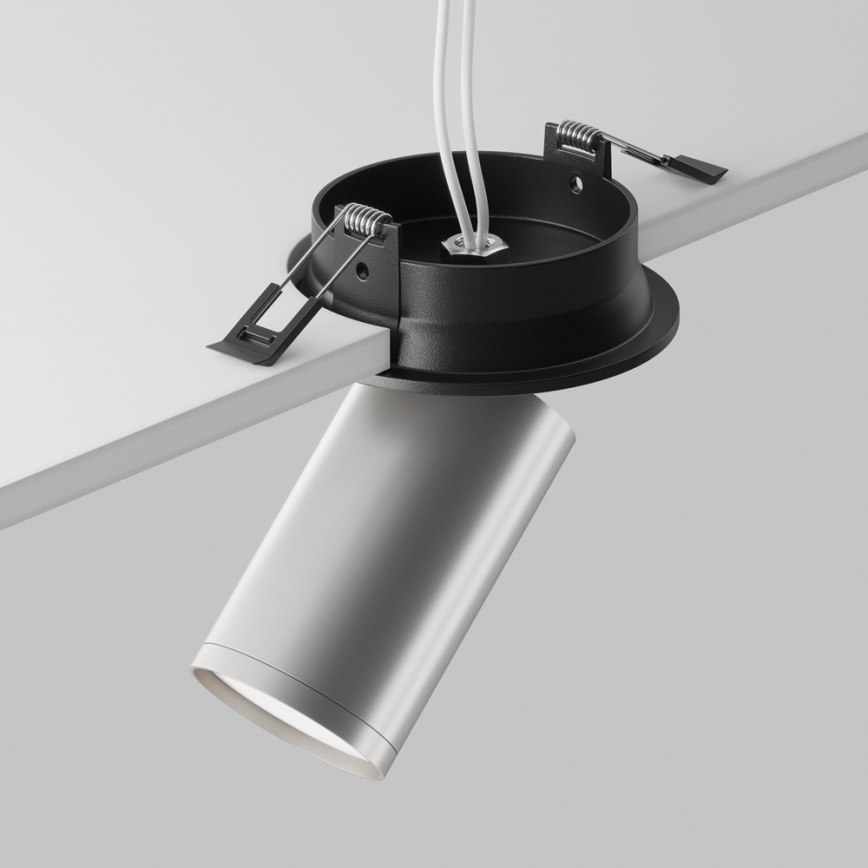 Maytoni C048CL-U-1BS - Ugradbena reflektorska svjetiljka FOCUS 1xGU10/10W/230V mat krom