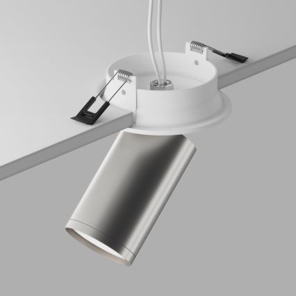 Maytoni C048CL-U-1WS - Ugradbena reflektorska svjetiljka FOCUS 1xGU10/10W/230V sjajni krom
