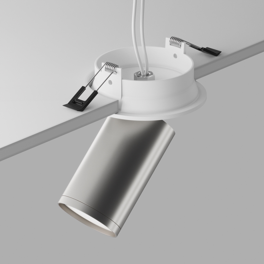 Maytoni C048CL-U-1WS - Ugradbena reflektorska svjetiljka FOCUS 1xGU10/10W/230V sjajni krom