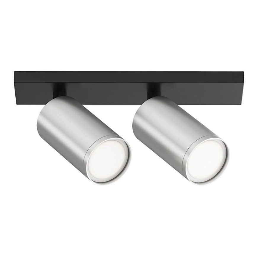 Maytoni C051CL-U-02BS - Reflektorska svjetiljka FOCUS 2xGU10/10W/230V mat krom/crna