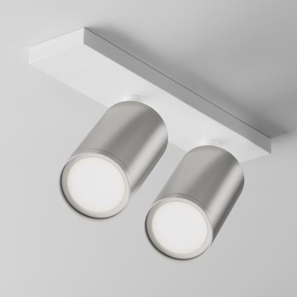 Maytoni C051CL-U-2WS - Reflektorska svjetiljka FOCUS 2xGU10/10W/230V mat krom/bijela