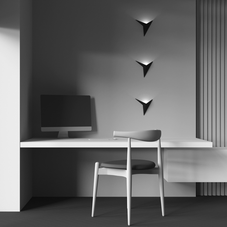 Maytoni C808WL-L3B - LED Zidna svjetiljka TRAME LED/3W/230V crna
