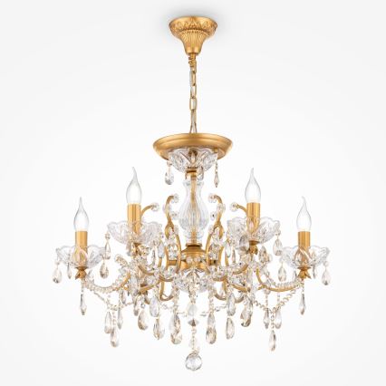 Maytoni DIA004-06-G - Luster na lancu SEVILLA 6xE14/60W/230V