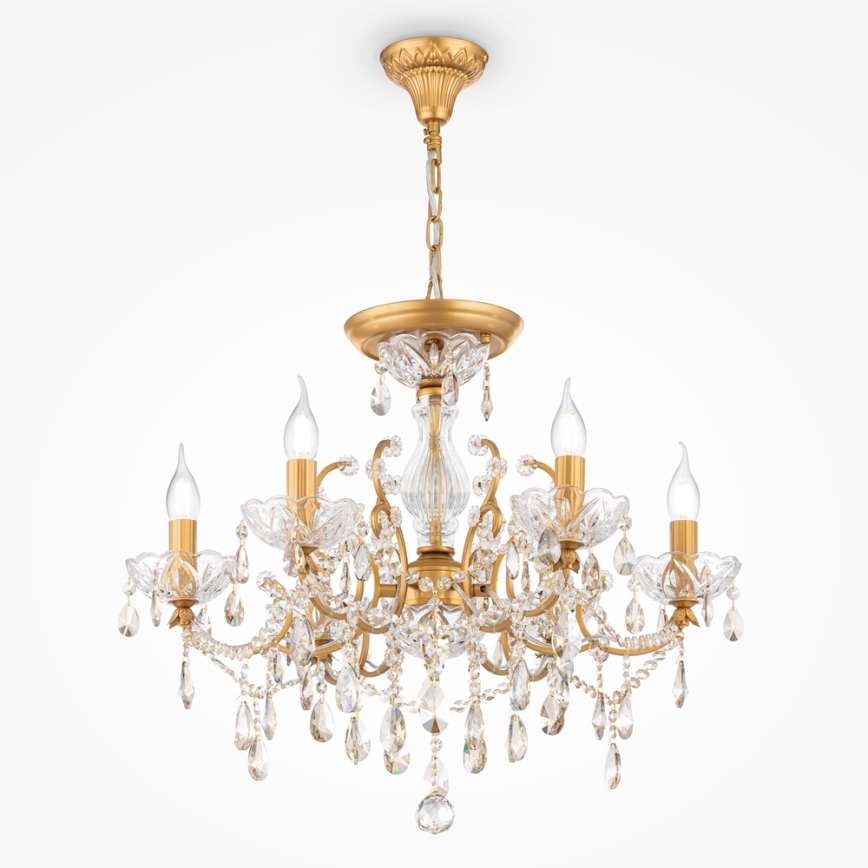 Maytoni DIA004-06-G - Luster na lancu SEVILLA 6xE14/60W/230V
