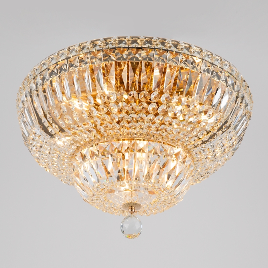 Maytoni DIA100-CL-12-G - Stropna svjetiljka BASFOR 12xE14/60W/230V zlatna
