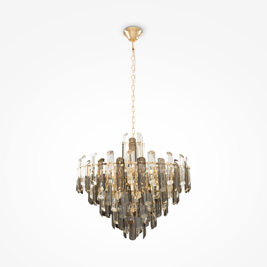 Maytoni DIA200PL-08G - Luster na lancu FLARE 8xE14/40W/230V