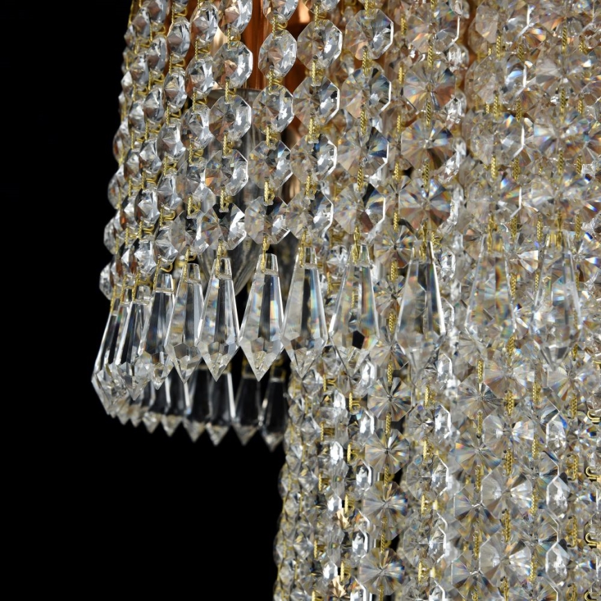 Maytoni DIA522-CL-12-G - Stropna svjetiljka CASCADE 12xE14/60W/230V