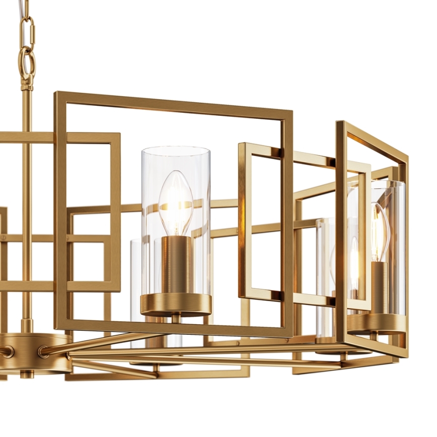 Maytoni H009PL-08G - Luster na lancu BOWI 8xE14/40W/230V