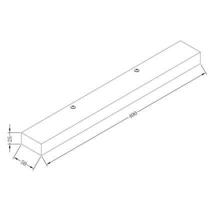 Maytoni MIR011WL-L9B4K - LED Zidna svjetiljka ORION LED/9W/230V crna