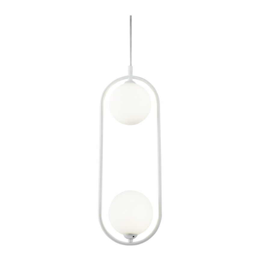 Maytoni MOD013PL-02W - Luster na sajli RING 2xG9/25W/230V bijela