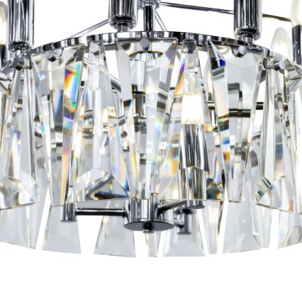 Maytoni MOD043PL-12CH - Luster na lancu PUNTES 12xE14/40W/230V sjajni krom