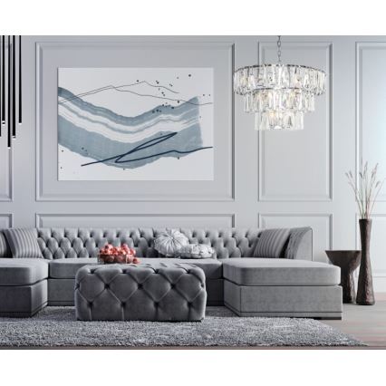 Maytoni MOD043PL-18CH - Luster na lancu PUNTES 18xE14/40W/230V sjajni krom